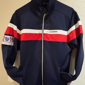 J.Lindeberg Women’s Jacket in Navy and Red
